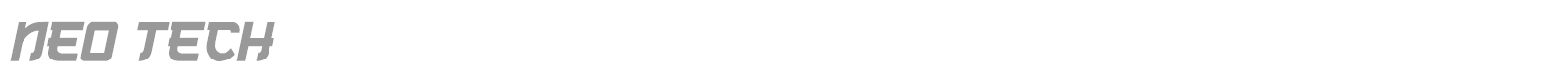 Neo Tech font preview